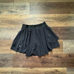 Lululemon Black Court Rival Skirt Long